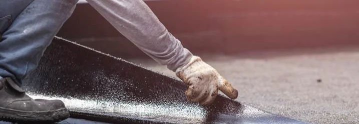 Dachbegrünung selber machen und Dachpappe verlegen