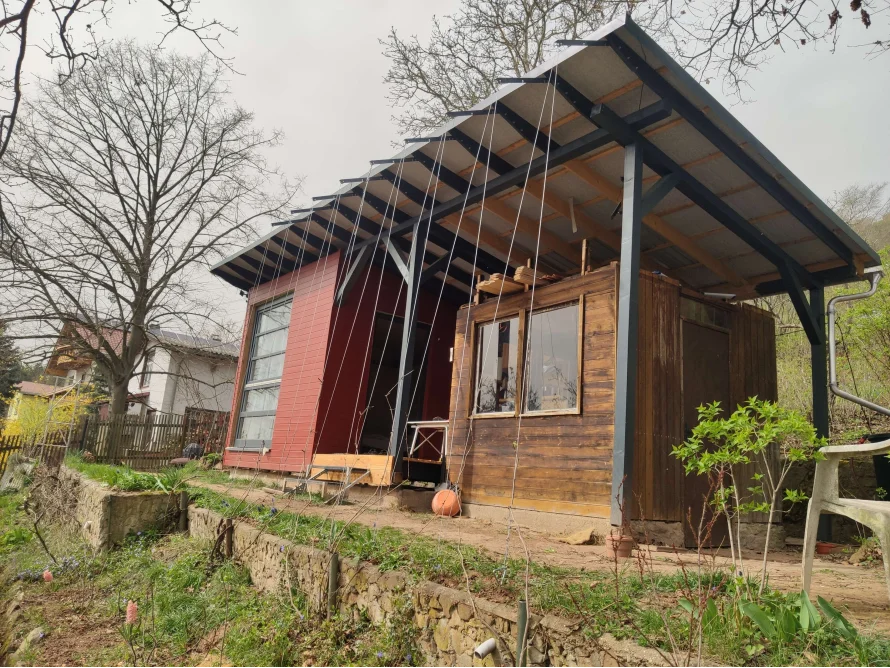 Gartenhaus im Bau