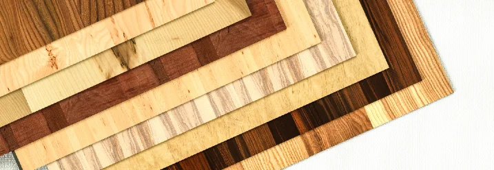 Verschiedene Holzarten