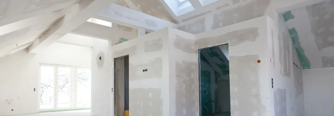 Rohbau eines Dachgeschosses