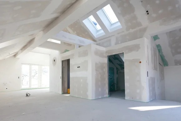 Rohbau eines Dachgeschosses