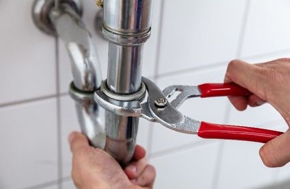Rohrmontage Waschbecken