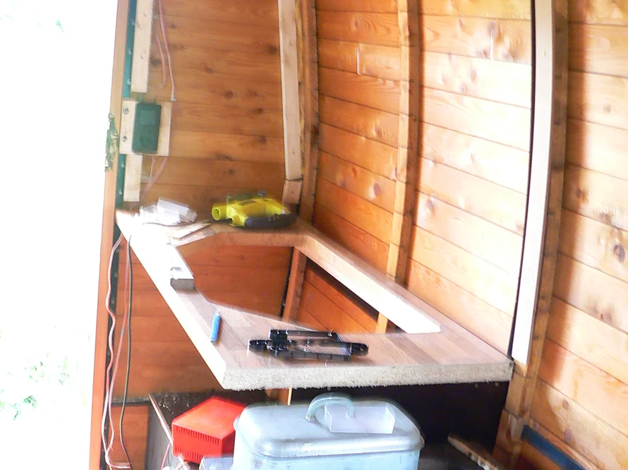 Gartenhausbau Inneneinrichtung