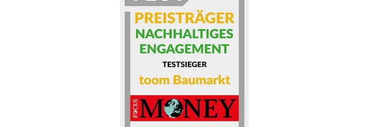 Preissieger nachhaltiges Engagement bei Focus Money