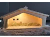 Weihnachtskrippe aus Holz mit Beleuchtung