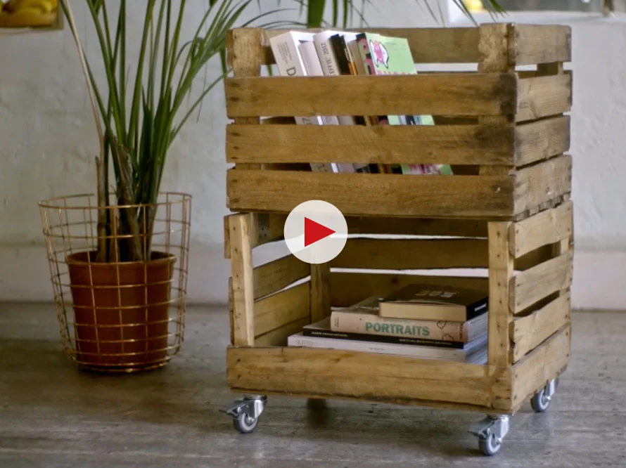Rollwagen aus Holzkisten