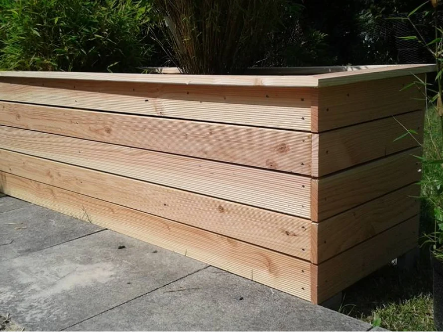 Hochbeet als Sichtschutz