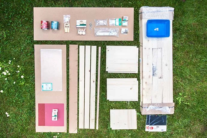 Material für eine Spielküche