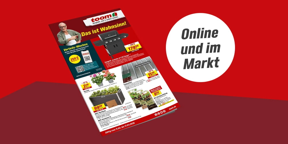 Aktueller Angebots-Prospekt eines Baumarkts.