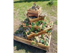 Mehrstöckiges Hochbeet aus Holz