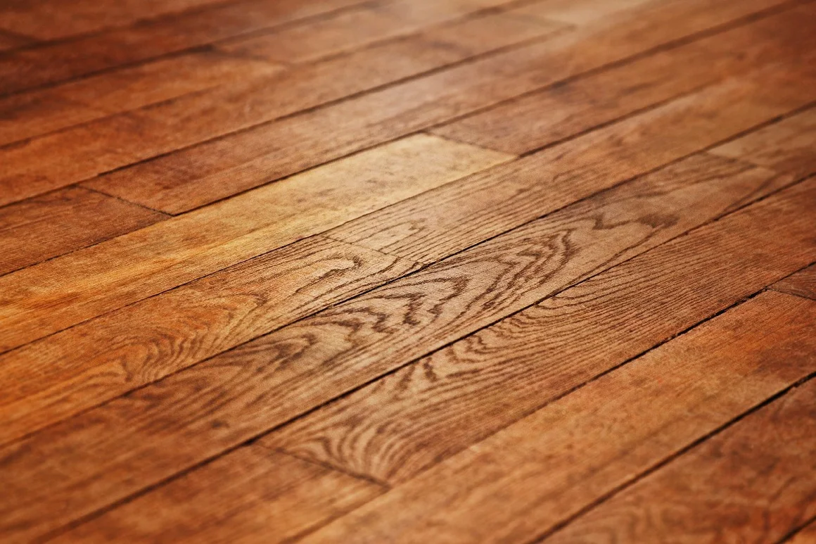 Polierter Holzfußboden