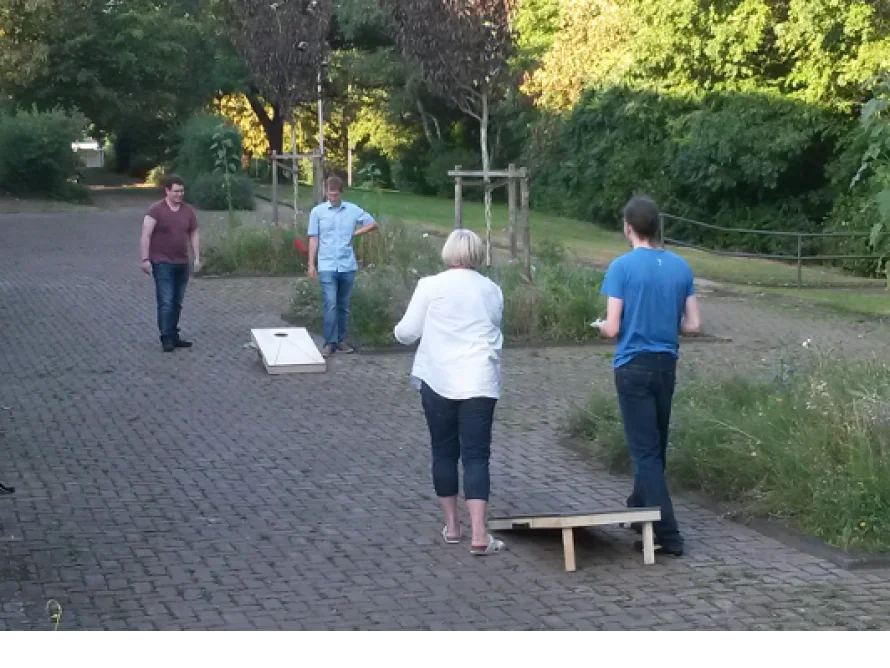 Cornhole-Toss - Spielbrett
