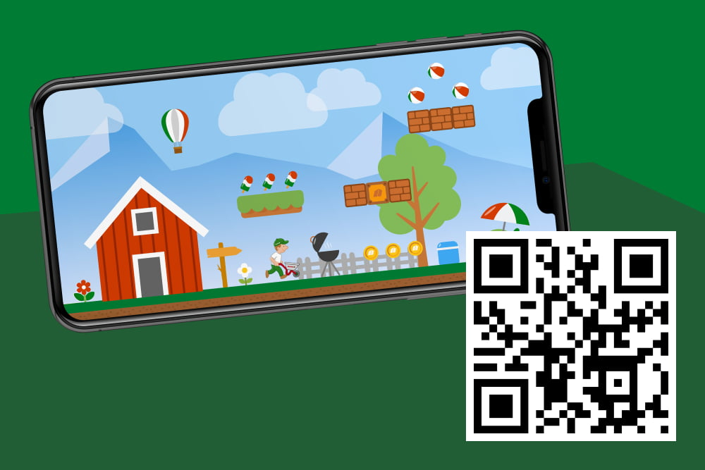 Das toom Sommergewinnspiel läuft auf einem Smartphone