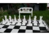 Großes Schachspiel im Garten