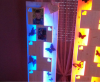 Beleuchteter Foto Ständer von den Kinder
