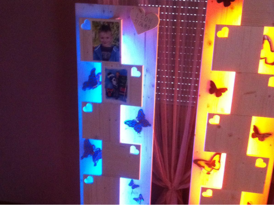 Beleuchteter Foto Ständer von den Kinder