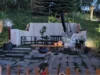 Gemütliche Gartenecke bei Nacht