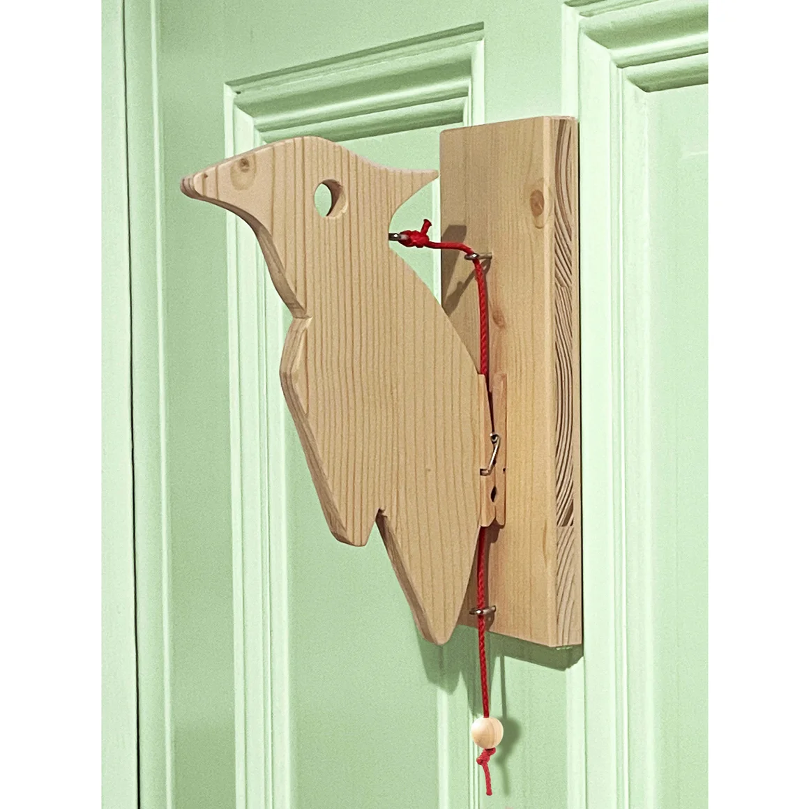 Spielzeug-Specht aus Holz