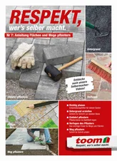 Collage mit Anleitung zum Pflastern von Wegen und Flächen