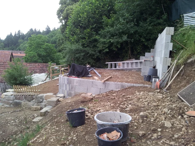 Baustelle Gartenhaus