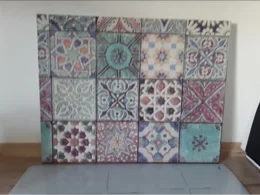 Wandbild mit Fliesenmuster