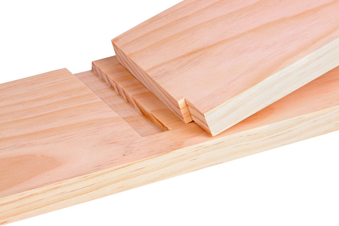 Schlitz-Zapfen-Verbindung in Holz