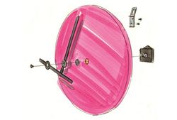 Uhrzeiger wird mit Uhrwerk an runder Uhr montiert