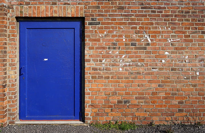 Blaue Tür