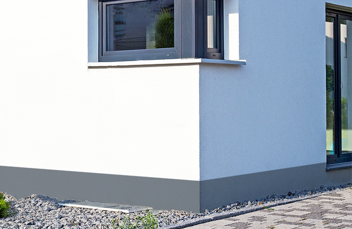 weiße Fassade