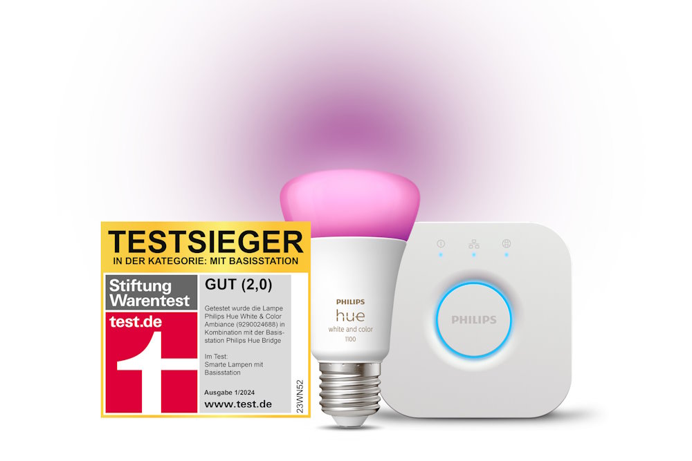 intelligente Glühbirne mit Basisstation