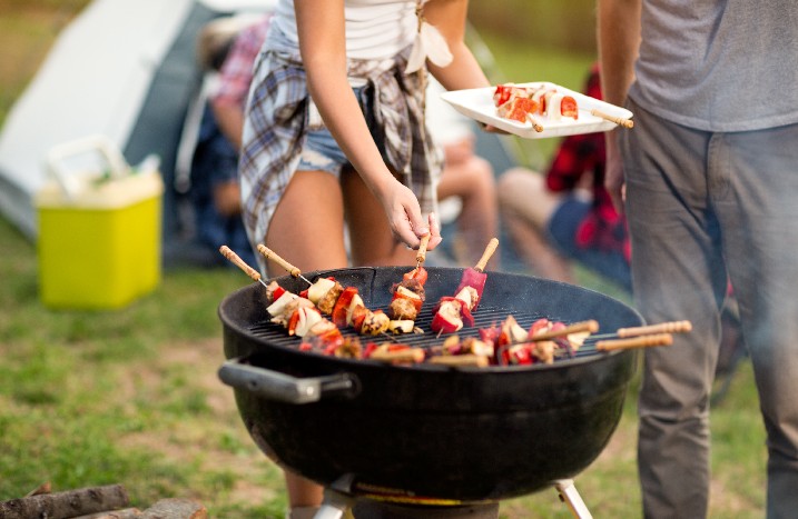 Grillen auf dem Festival