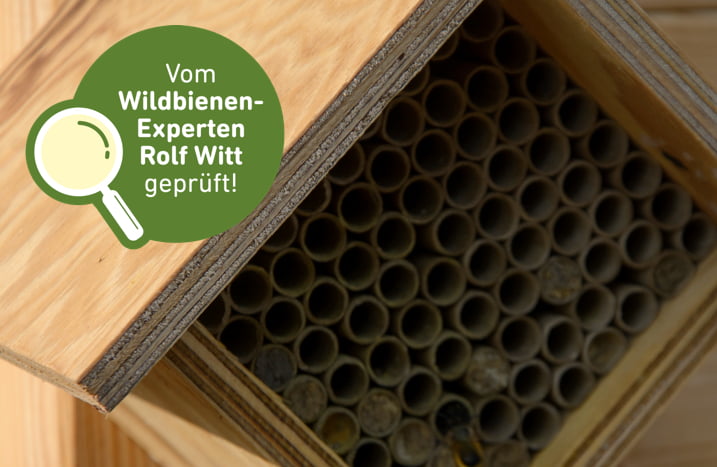 Insektenhotel geprüft durch Rolf Witt
