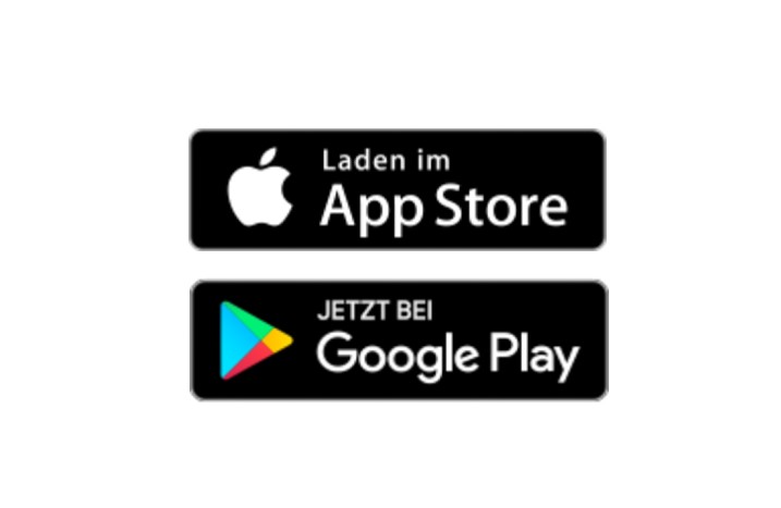 Icons App Store und Google Play Store