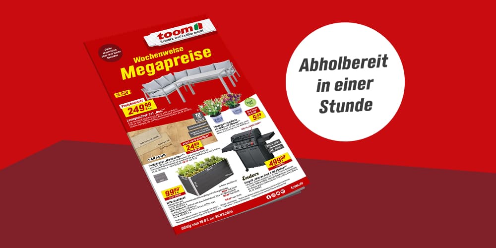 Abholbereit in einer Stunde