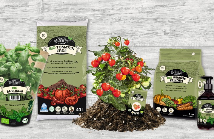 Mehrere Bio-Produkte der Market Naturtalent