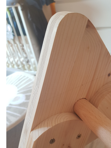 Holzstruktur Kletterdreieck