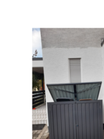 Offenes Gartenhaus aus Metall