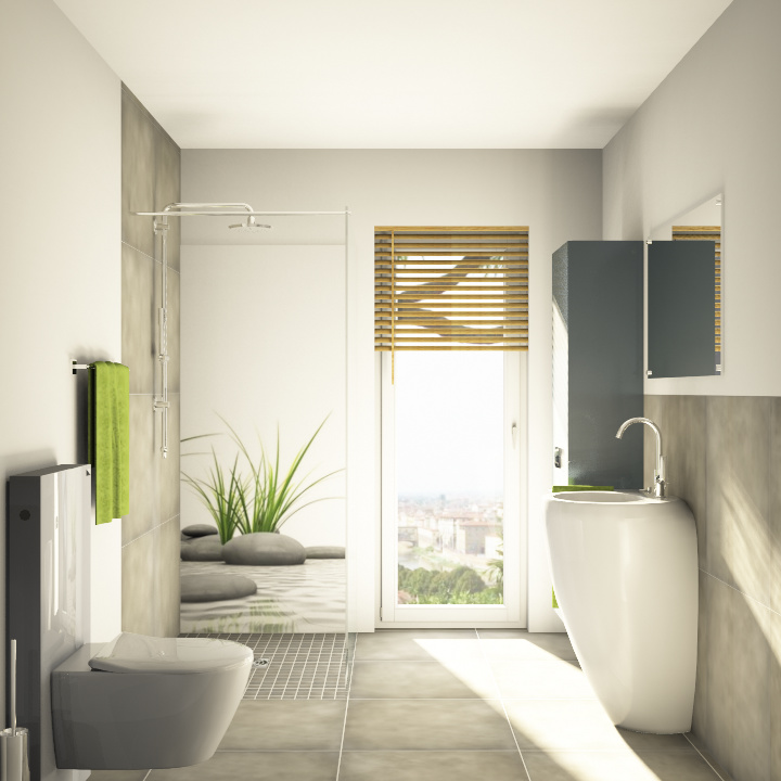 Badezimmer grün