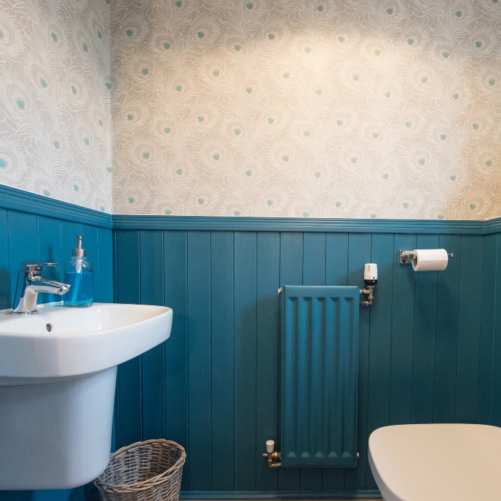 Badezimmer tapezieren