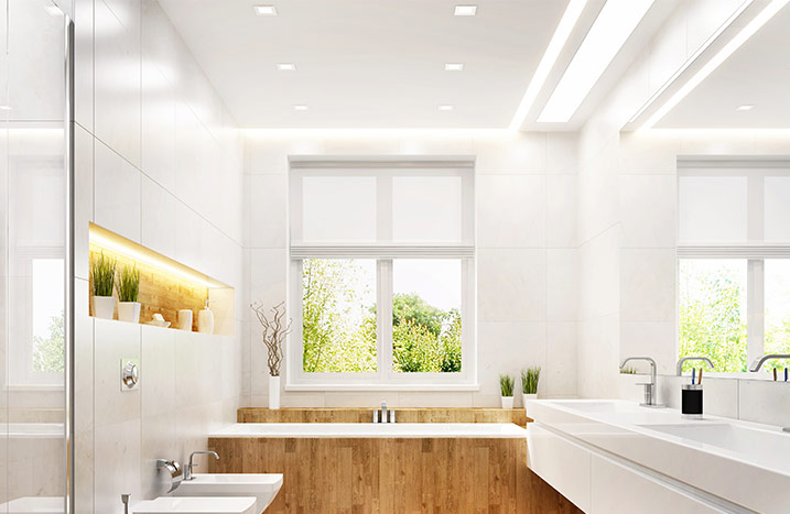 Badezimmer Licht energiesparend LED