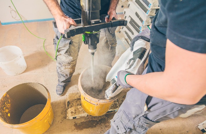 Beton wird gemischt
