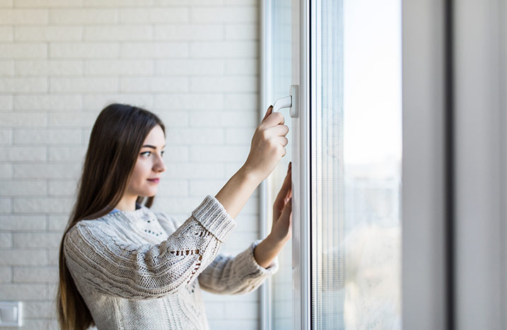 Fototapete Verbreitung Fenster trocknen