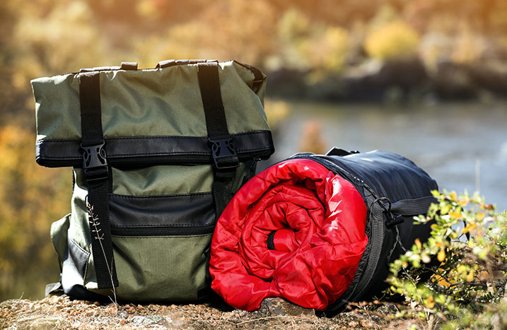 Camping Zelten Schlafsack Isomatte