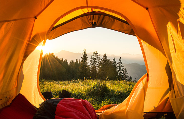 Camping das richtige Zelt