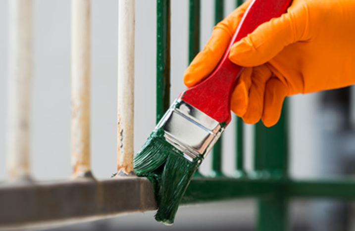 Hand lackiert Geländer