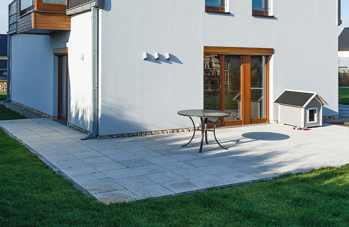Terrasse ausrichten