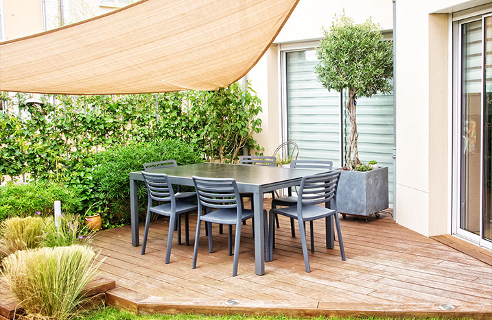 Größe einer Terrasse