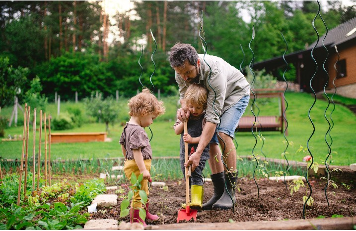 Vater & Kind pflanzen