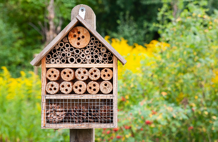 Insektenhotel in Heidegarten