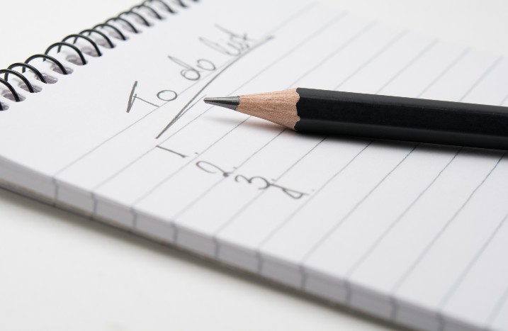 Notizzettel mit To do Liste
